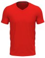 Heren T-shirt V Hals Stedman Clive ST9610 Rood